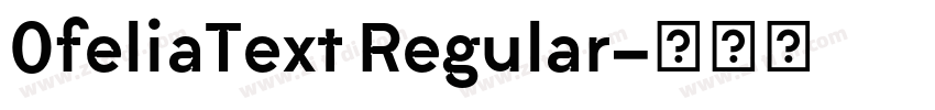 0feliaText Regular字体转换
